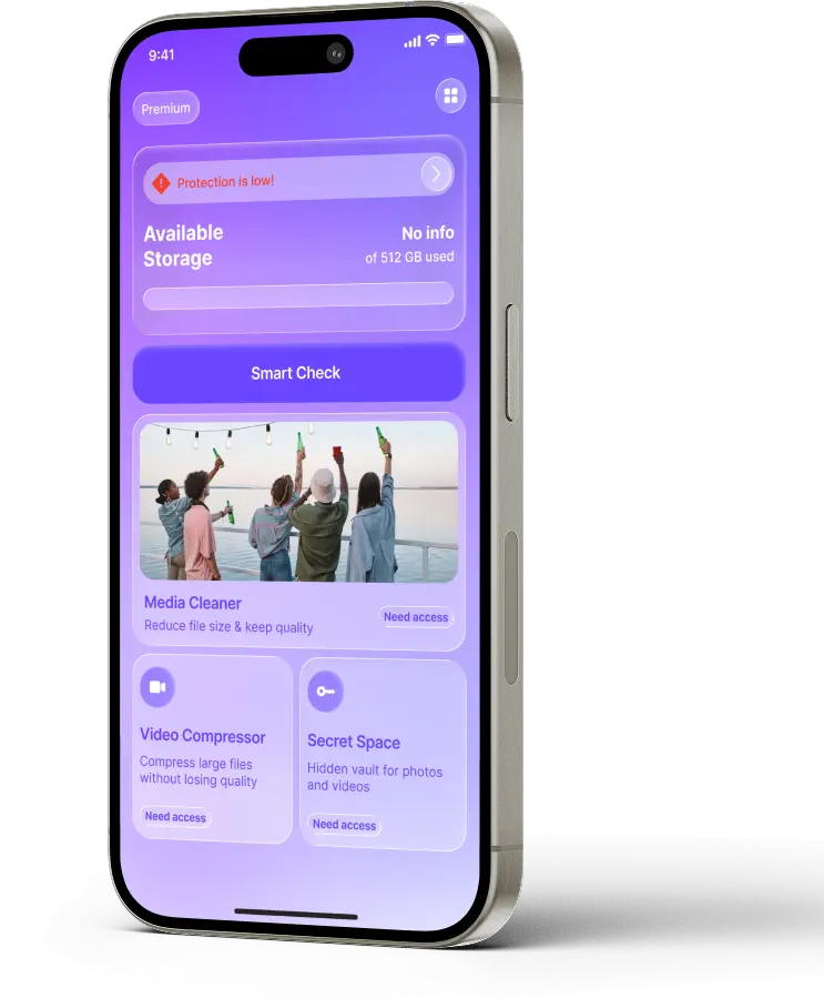 App screen on iPhone